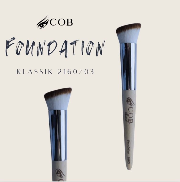 Cob Foundation 2160/3 "Klassik Linie" Top Qualität, Kosmetik, Pinsel, Puder, Make-Up, Synthetik, Vegan, Geschenk von Etsy - COBPinselmanufaktur