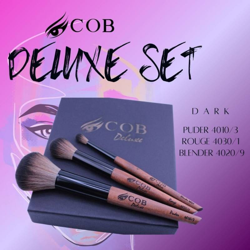 Cob Kosmetik Set 4001 "Deluxe" Top Qualität, Kosmetik, Pinsel, Puder, Make-Up, Synthetik, Vegan, Geschenk von Etsy - COBPinselmanufaktur