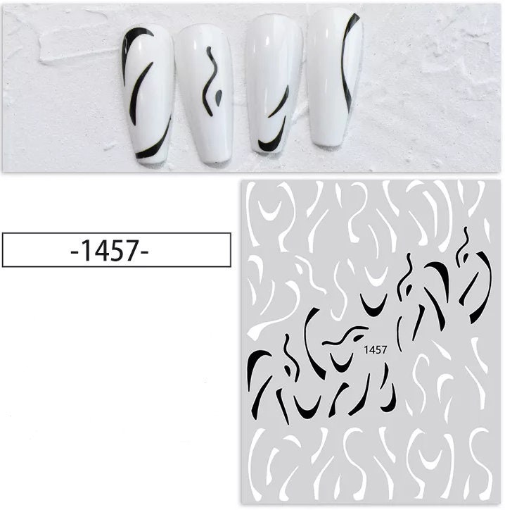 Nail Sticker Abstrakte Linien von Etsy - COEMbeauty