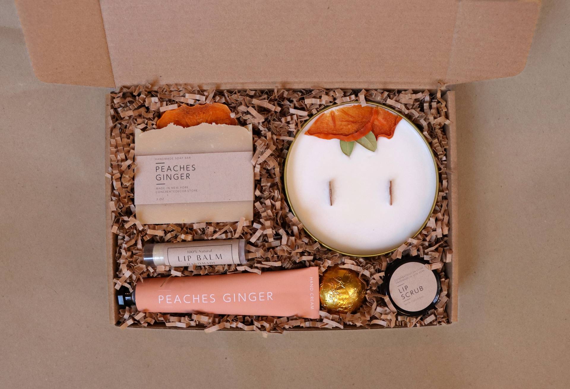 Pfirsiche Ingwer | Bad & Beauty Box Spa-Geschenkset Für Sie Frau Spa Kit Frauen Geschenk Zum Muttertag Spa-Sets von Etsy - CONCREATEdecor