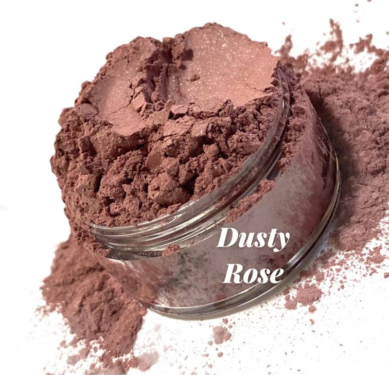 Dusty Rose - Matte Blush Dusty Rosy Pink Seidiges Mineral Makeup Große 30G Sifter Dose Vegan Natural Leicht von Etsy - CRUSHCOSMETICS