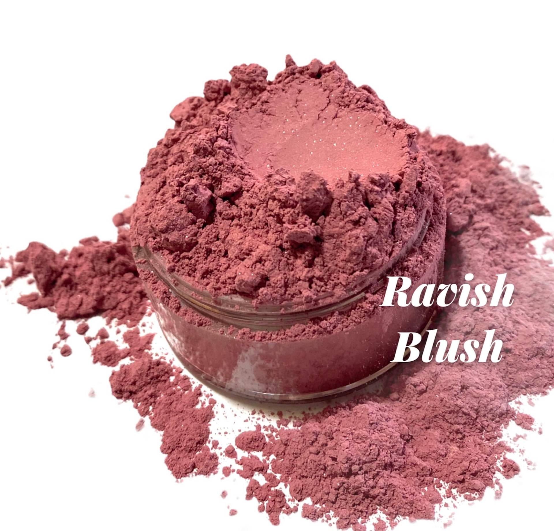 Ravish - Mattes Blush Rosy Pink Seidiges Mineral Makeup Großes 30G Sifterglas Vegan Natural Leicht von Etsy - CRUSHCOSMETICS