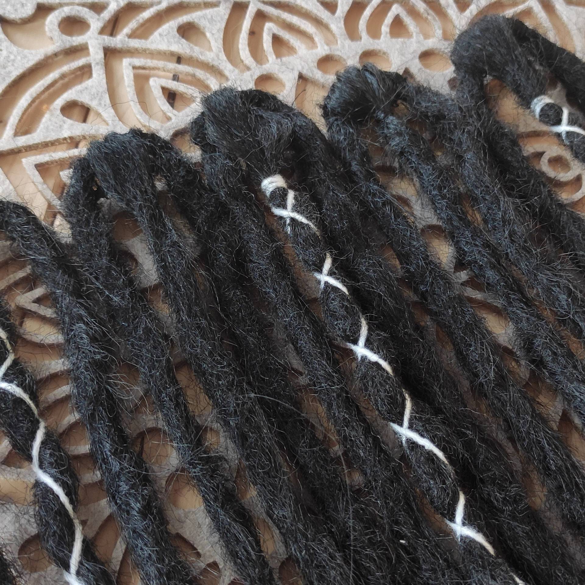 Clip in Dreads - Frizzy Dreadlocks in Schwarz von Etsy - CURLYPEER