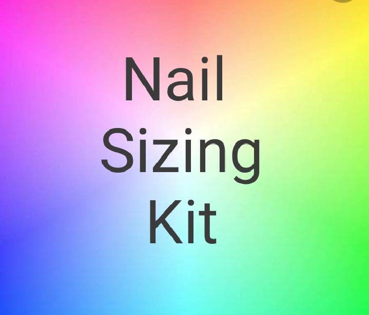 Nagel Sizing Kit von Etsy - CactusRebellion