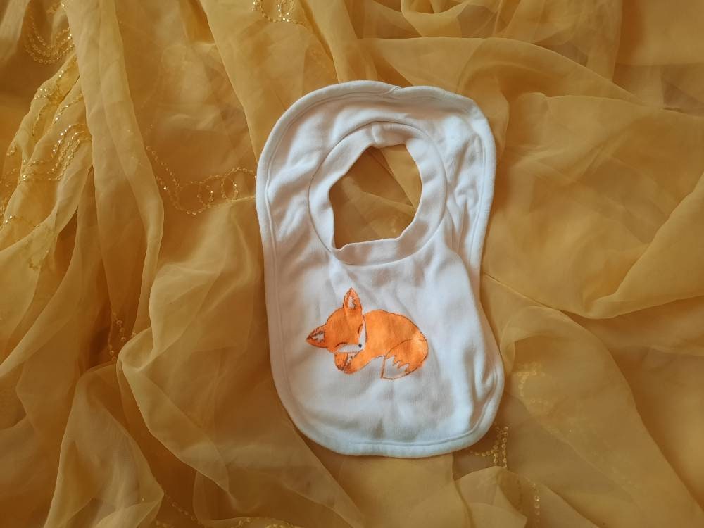 Baumwolle Schlafen Fox Baby Lätzchen von Etsy - CallaCrafts