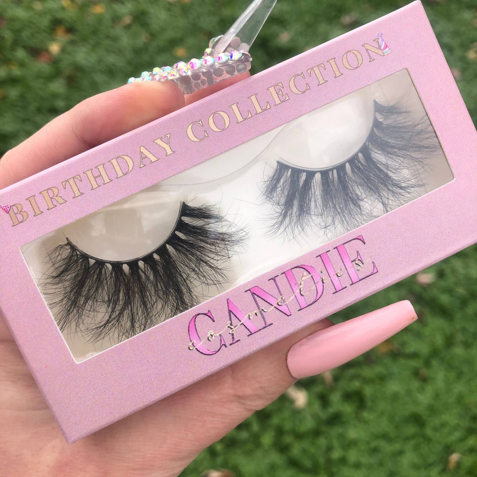 Luxus-Faux-Nerz-Wimpern, Style 988, Birthday Collection Lashes, Streifen-Wimpern, Fluffy Wispy Lashes von Etsy - CandieXOXOCosmetics