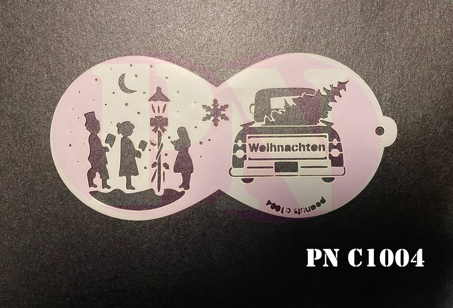 Facepainting Stencil Peanutstencils Pn C1004 Christmas Car Weihnachten von Etsy - CarmensitasShopDe