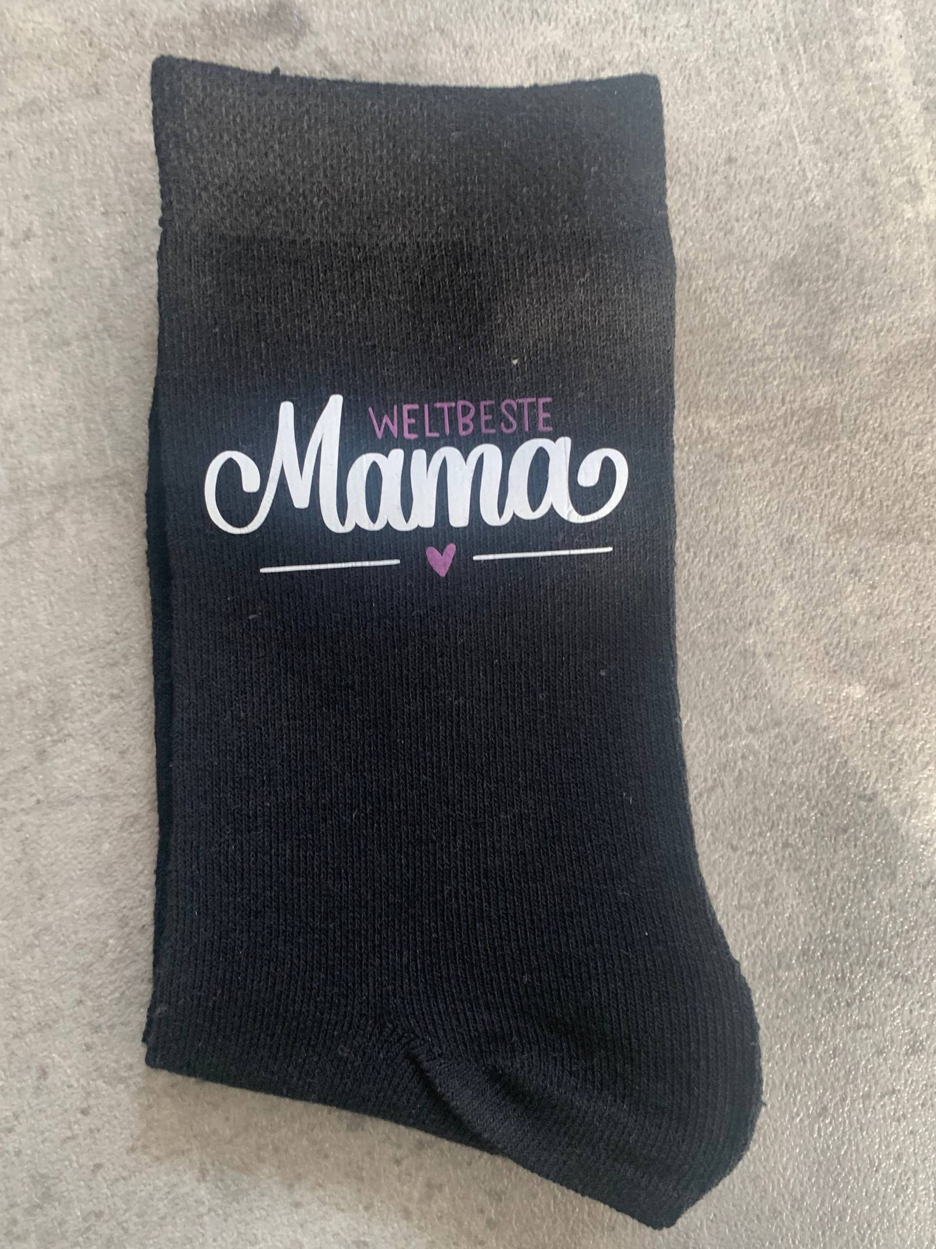 Socken „Weltbeste Mama" von Etsy - CasaMiaDesignbyCC