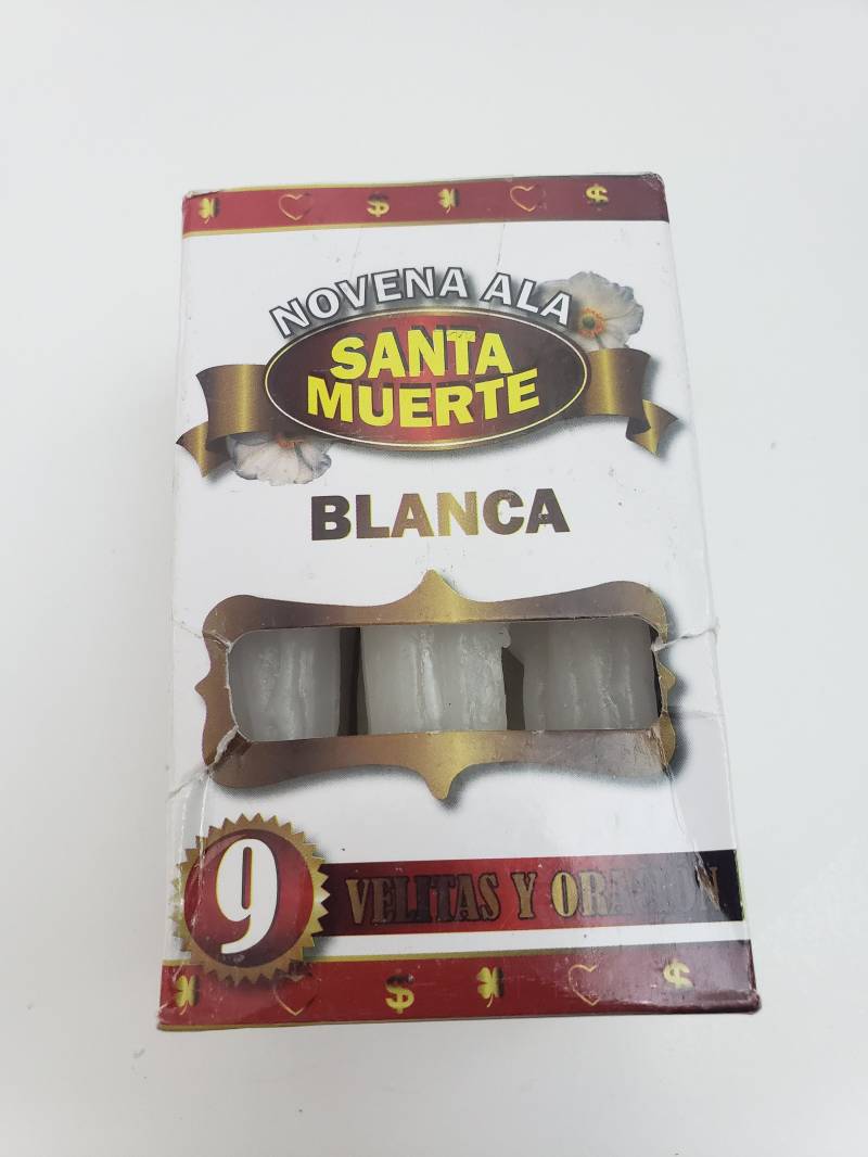 Novene A La Santa Muerte Blanca 9 Velas Y Oracion Para Amarre Amor Salud von Etsy - CasabellaBotanica