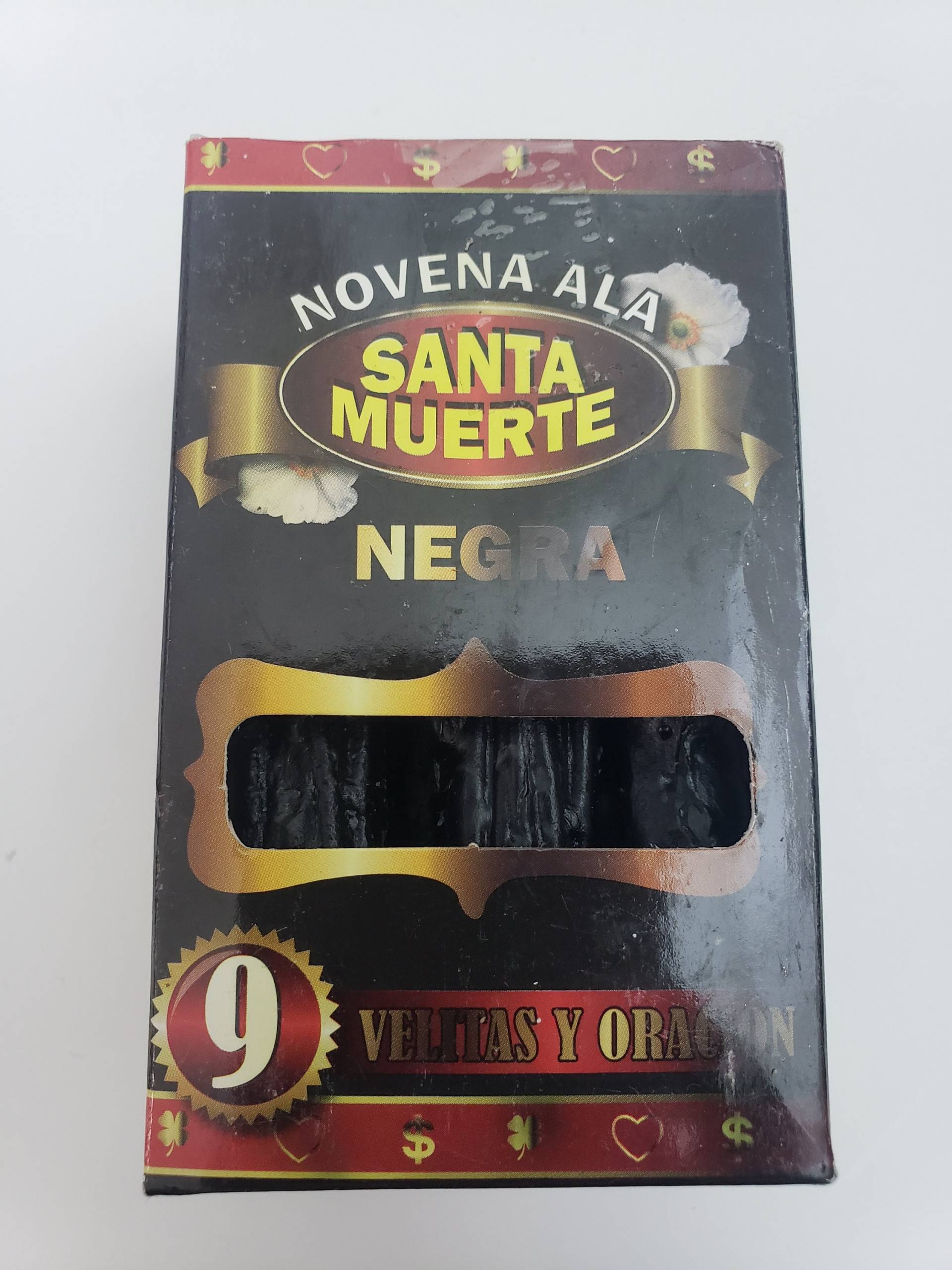 Novene A La Santa Muerte Negra 9 Velas Y Oracion Para Amarre O Desamarre - Amor von Etsy - CasabellaBotanica