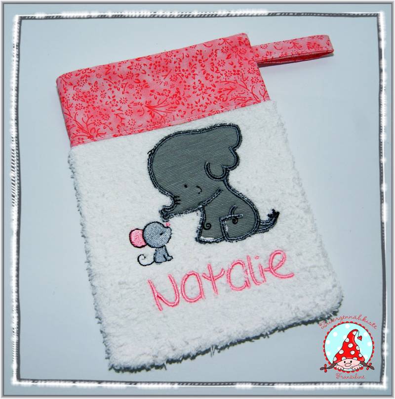 Waschlappen Mit Namen & Wunschmotiv Waschhandschuhn Für Baby Kinder Washcloth von Etsy - CheyennenShop