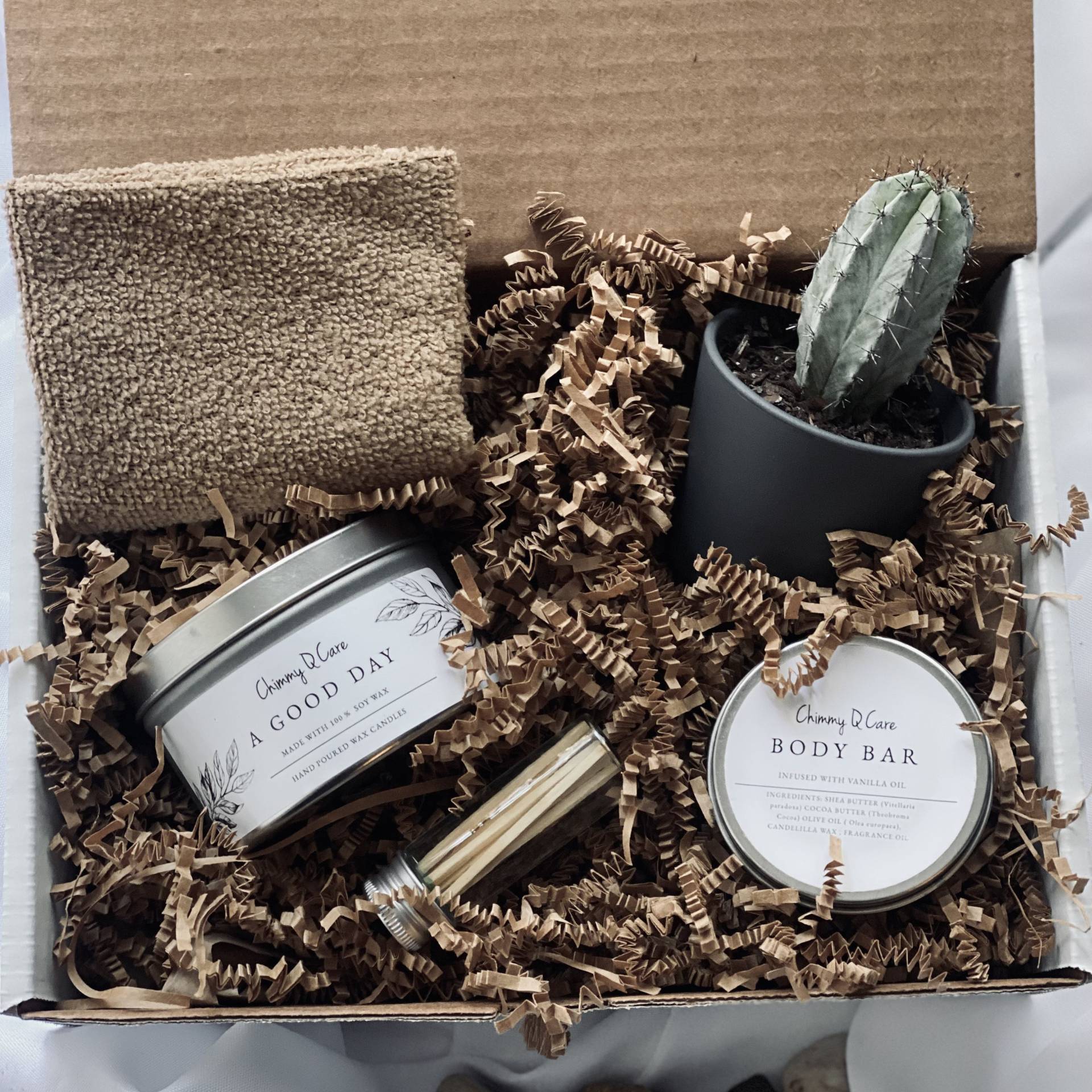 Kerzen Und Pflanzen Geschenkbox Set | Danke Get Well Pflegedose Pflegepaket Für Sie Pflanzkästchen von Etsy - ChimmyQCare