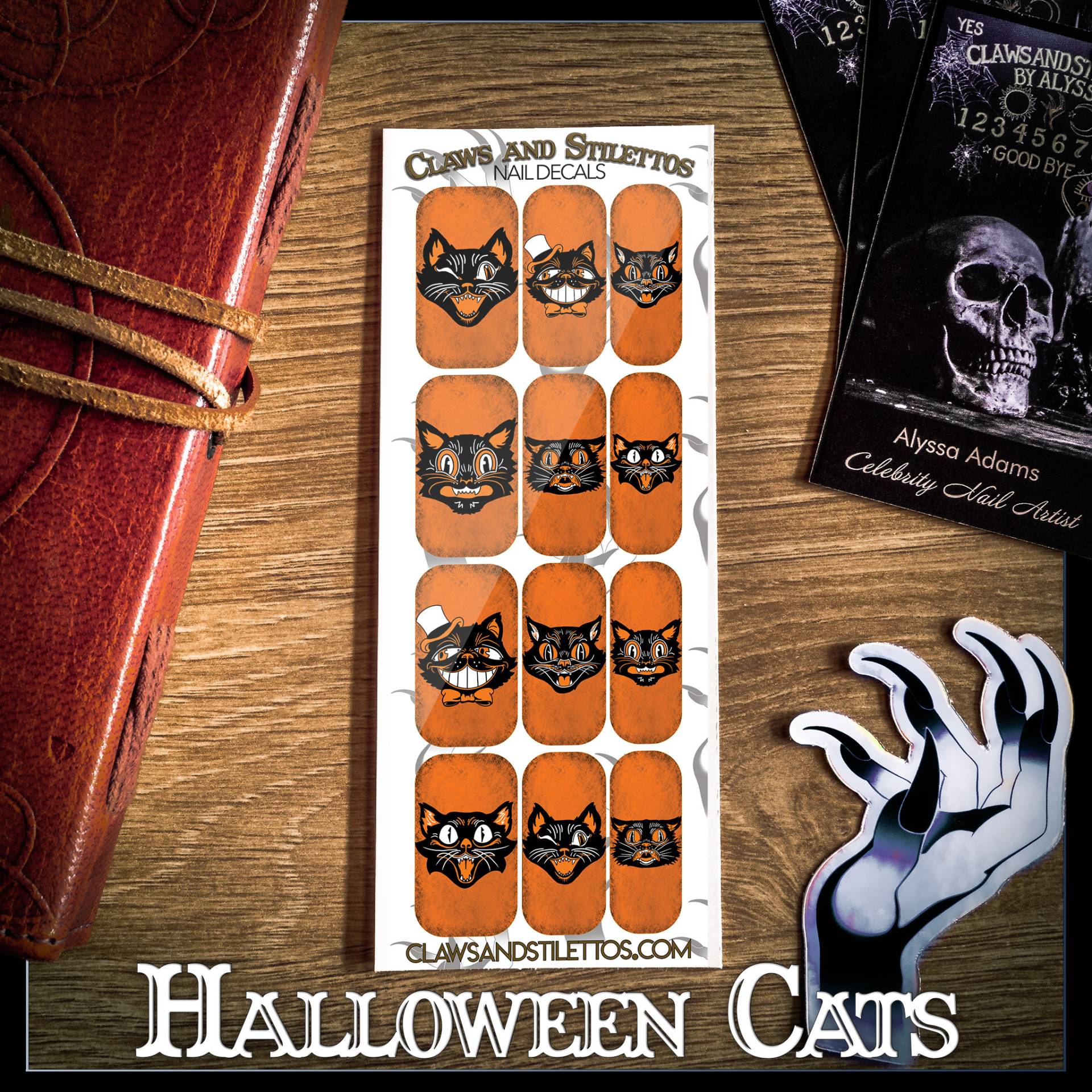 Halloween Katzen von Etsy - ClawsandStilettosLLC