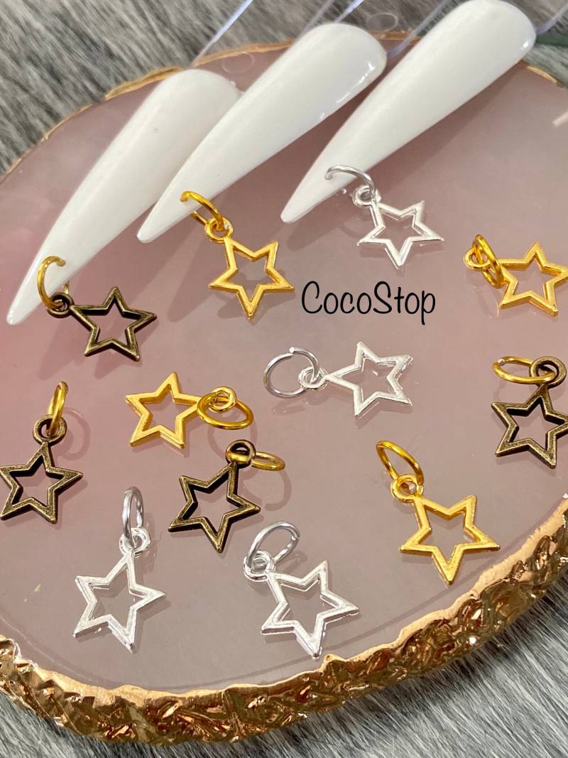 10.05.20 Baumelnder Nagel Stern Weihnachtsnagel Charms 3D Für Nail Art Zuhause Diy Handwerk Dekorationen von Etsy - CocoStop