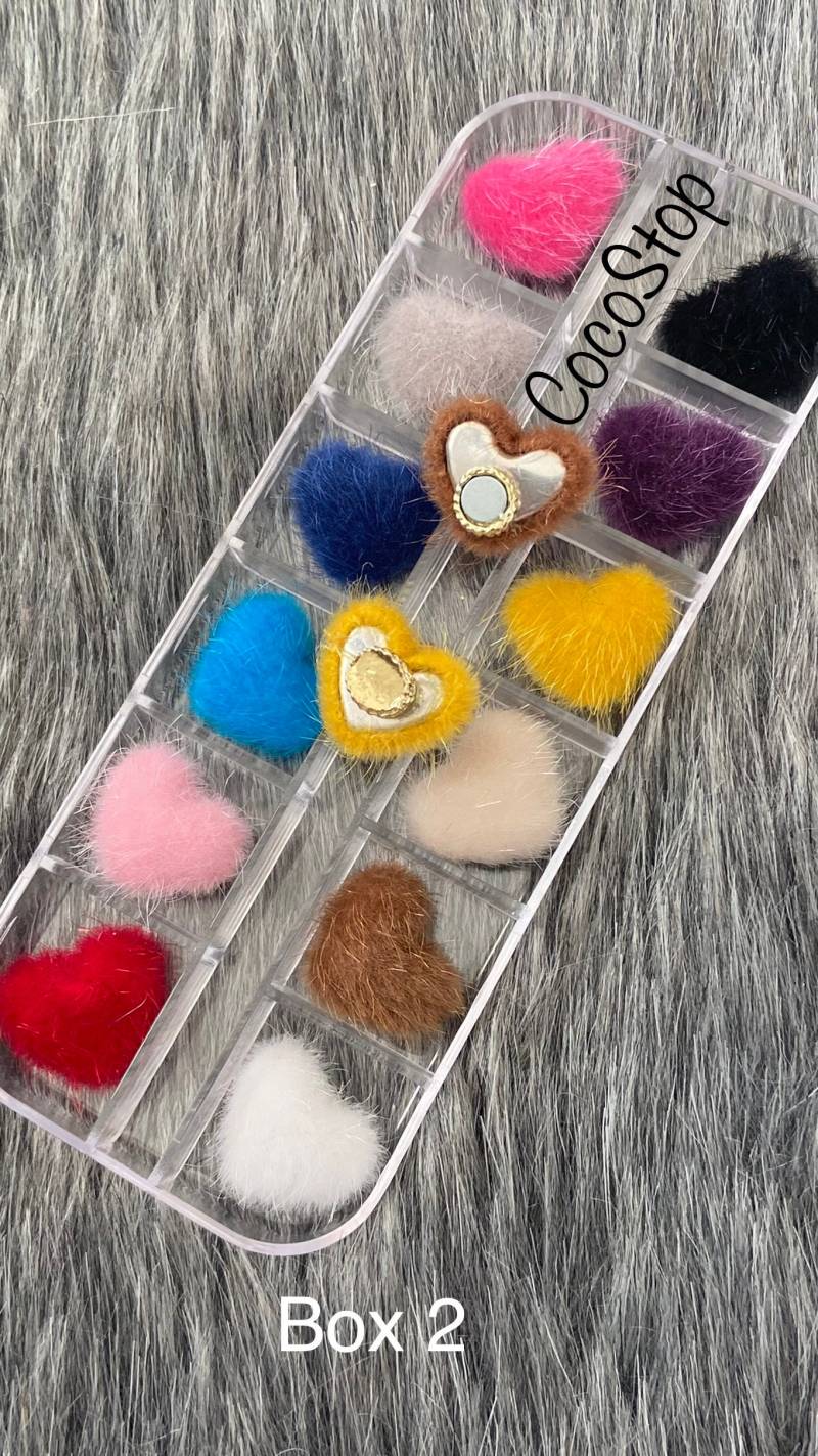 12 Stück Herz Magnet Nagel Pom von Etsy - CocoStop