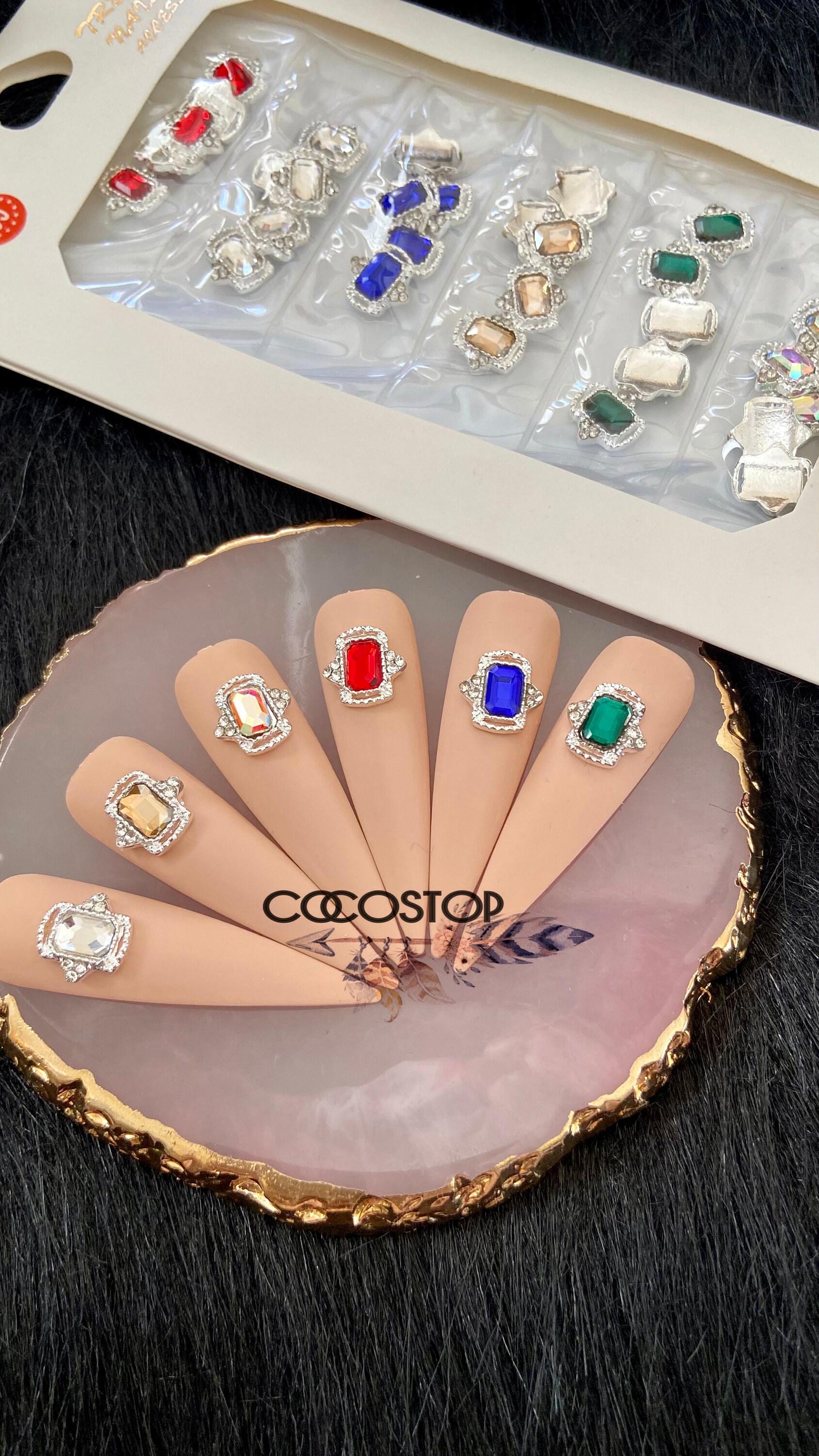 30 Stück Luxus Nagelschmuck 3D Nagel Charms Nailart von Etsy - CocoStop