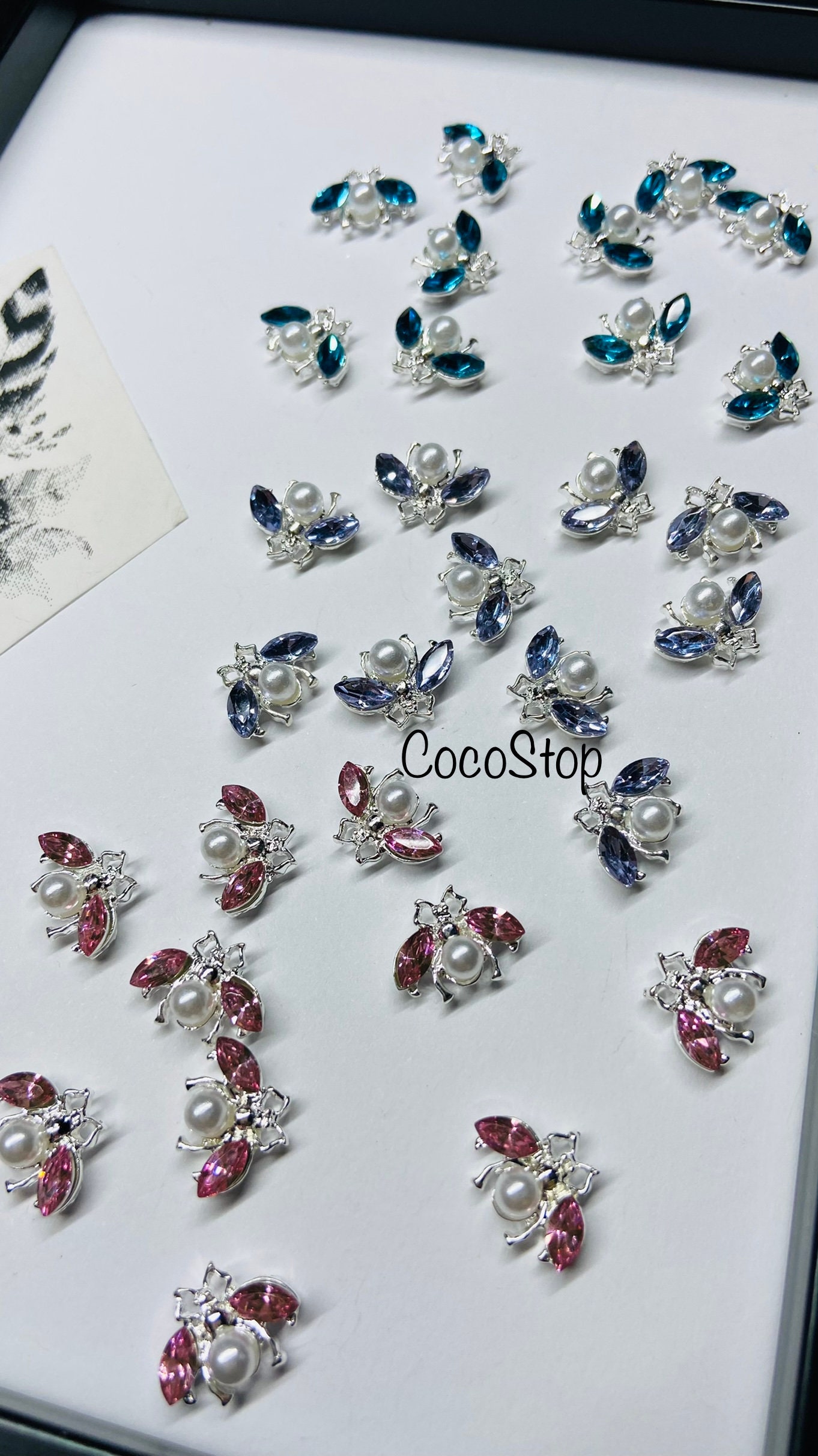 3D Biene Charms Nail Art Kristall Strass Perle Für Designs Nagel Diy Handwerk Zubehör von Etsy - CocoStop