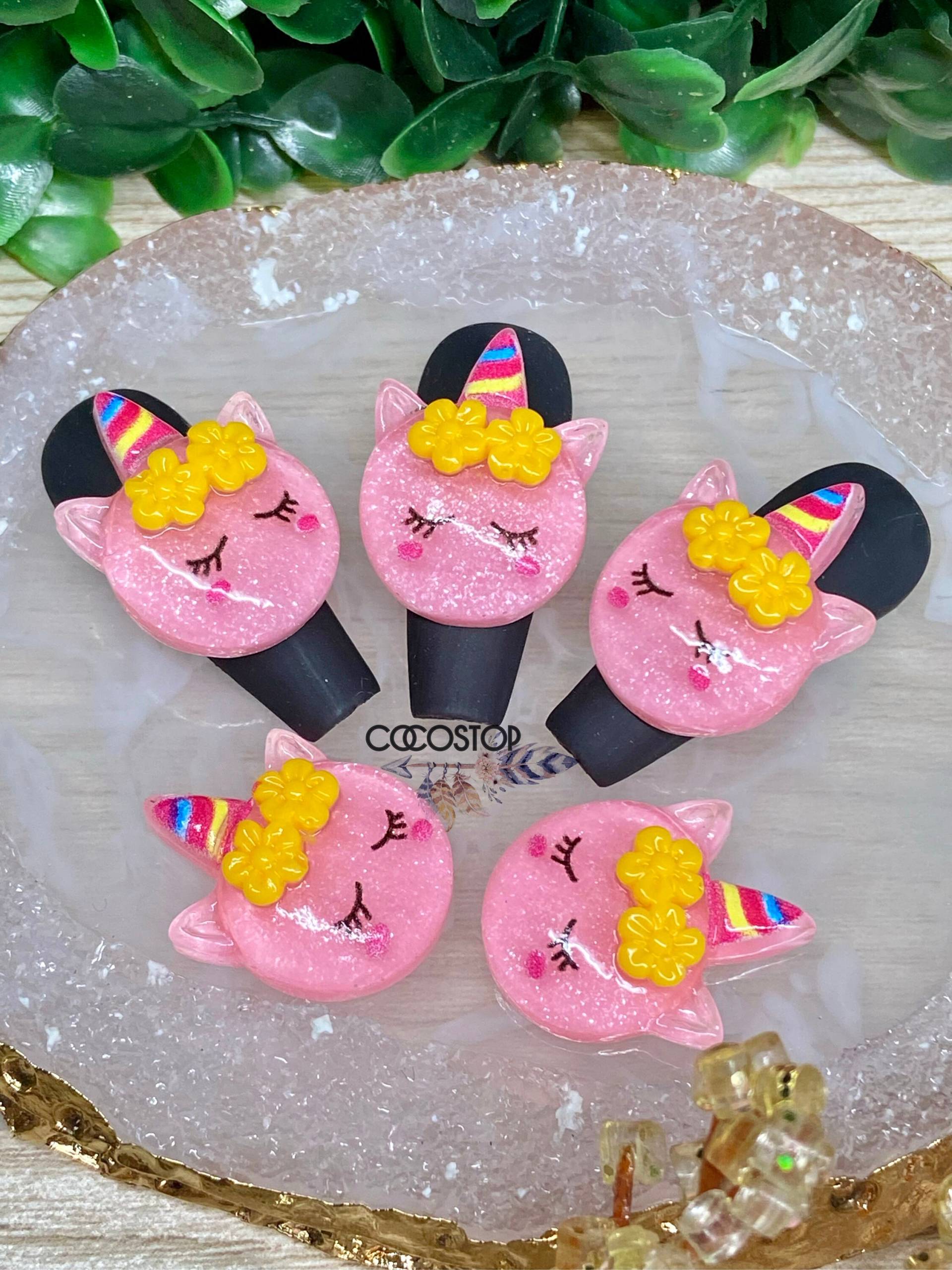 5/10 Stück Einhorn Kawaii Nagel Charms 3D Nailart von Etsy - CocoStop