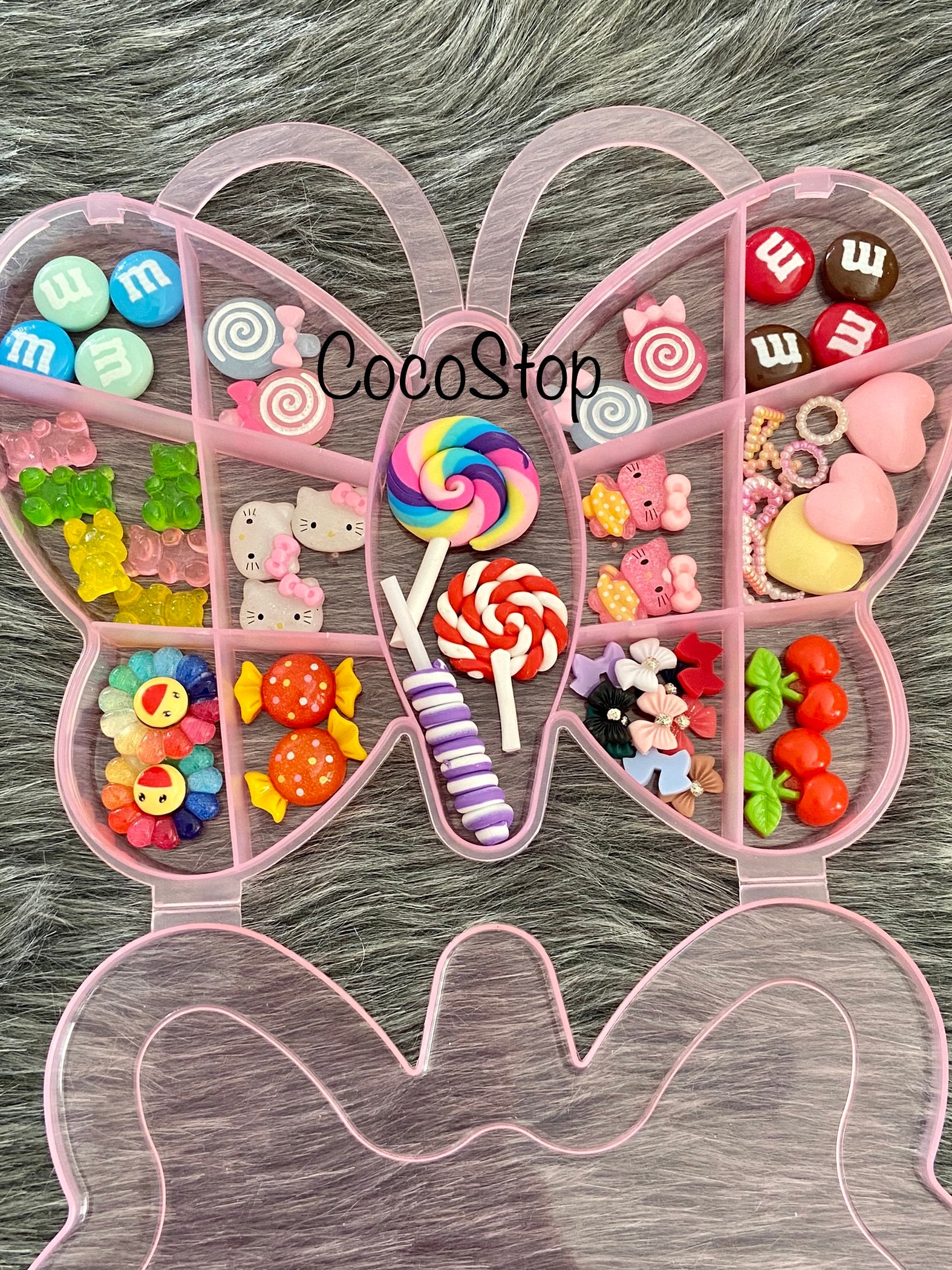 50+ Stück Kawaii Nagel Charms 3D Box von Etsy - CocoStop