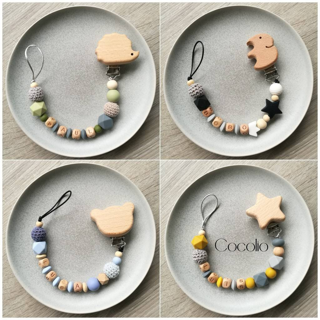 Schnullerkette Personalisiert von Etsy - CocolioHandmade