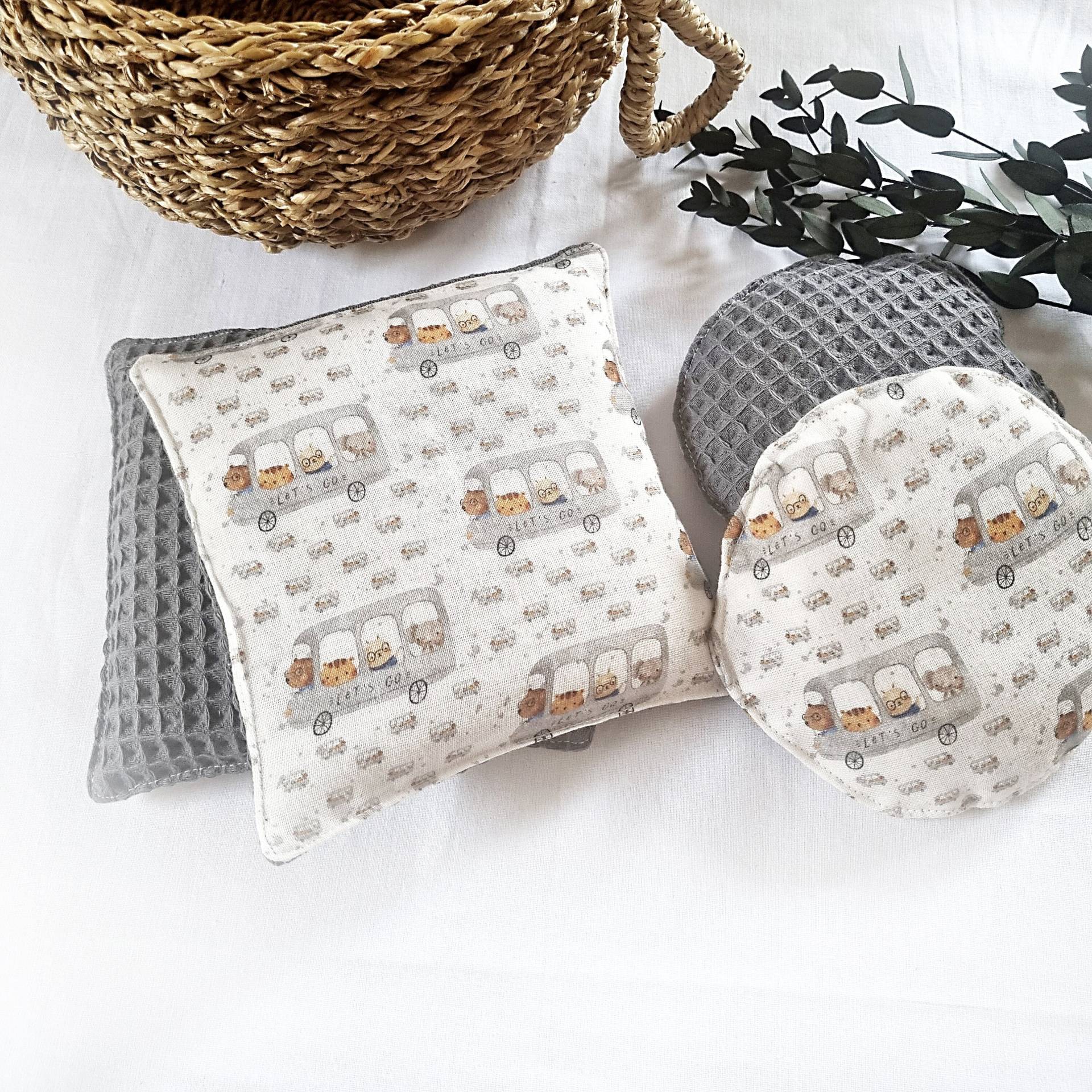 Körnerkissen | Kirschkernkissen Dinkelkissen Wärmekissen Kältekissen Babygeschenk Musselin Waffelpiqué Geschenk Zur Geburt von Etsy - CollectYourDreams