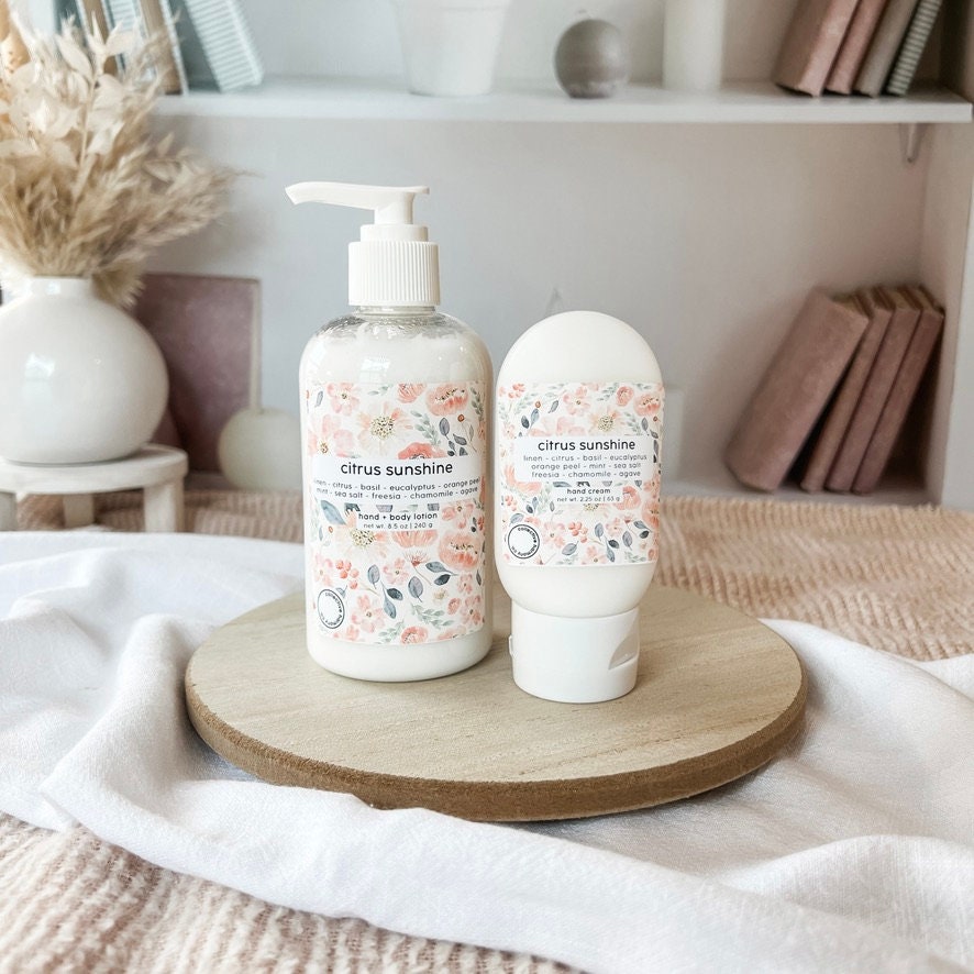 Citrus Sonnenschein | Shea + Aloe Vera Körperbutter Handgegossener Bodylotion von Etsy - CollectiveHarmonyCo