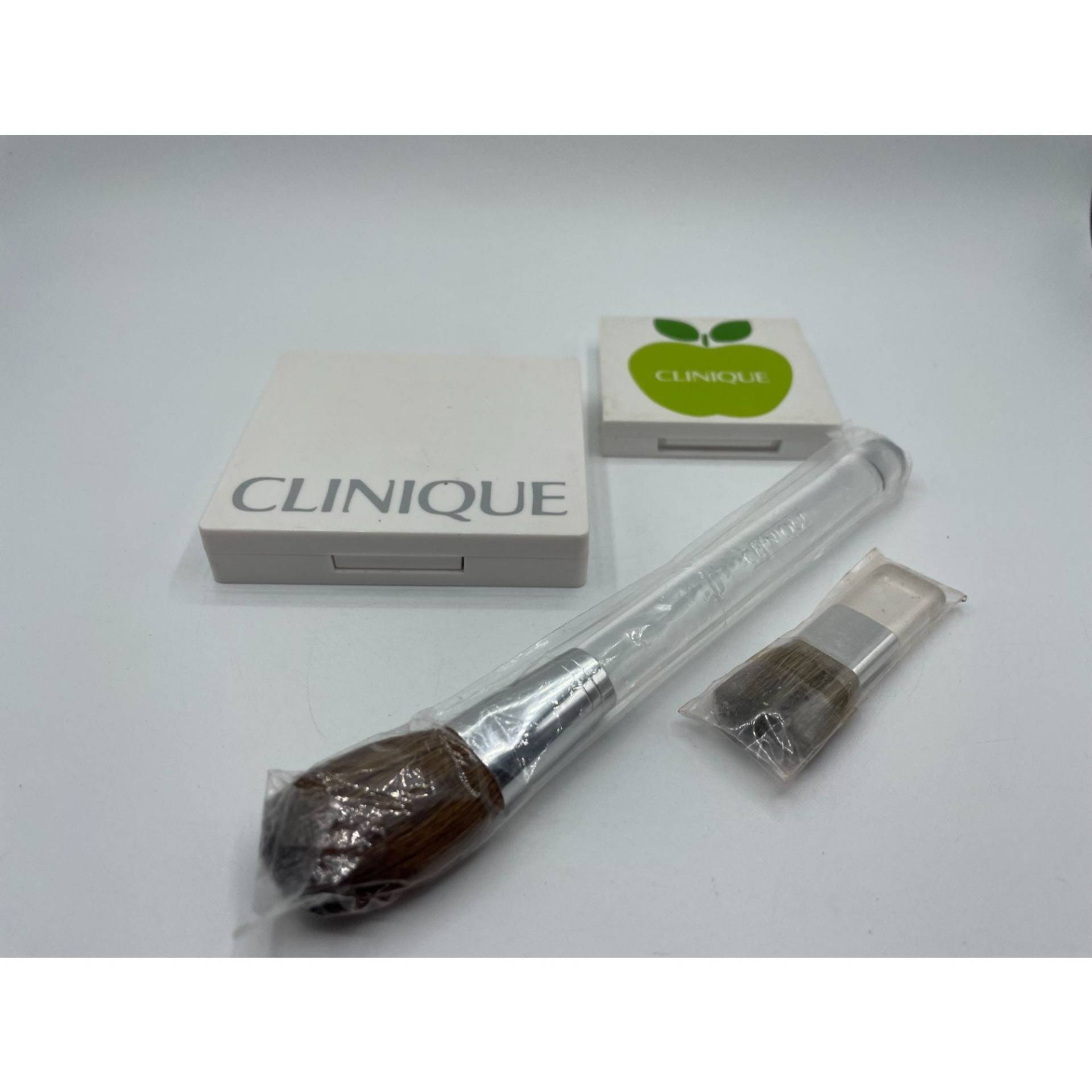 Clinique Lot Pressed Powder Bronzer Butter Pecan Sunset Glow Eye Shadow Duo Brushes Neu von Etsy - ColleensCloseouts