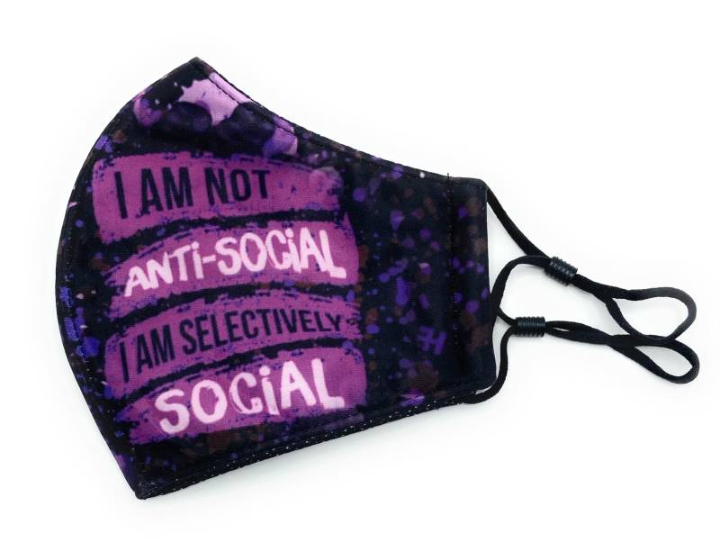 Anti-Social Maske von Etsy - CoveredByApril