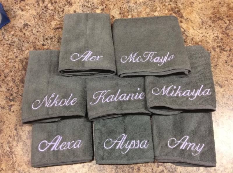 Make-Up-Entfernungstuch, Personalisierter Waschlappen Mit Monogramm Gesichtstuch, Mikrofaser Besticktes Geschenk Für Sie, Slumber Party Bath Spa von Etsy - Crafting4Caleb