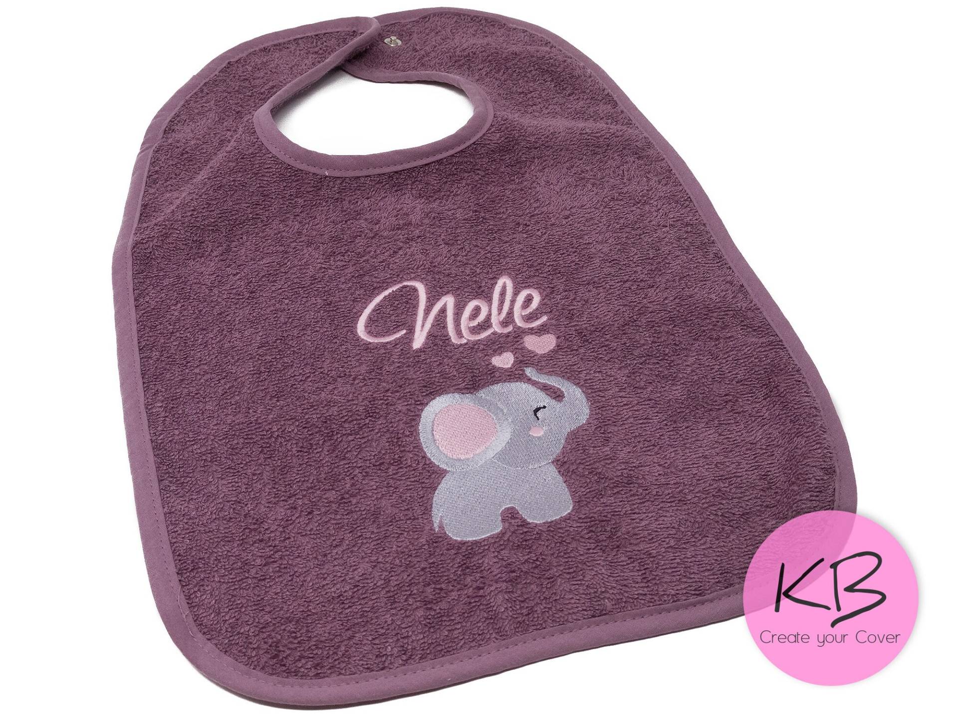 Lätzchen Mit Druckknopf Namen Und Motiv Elefant Bestickt, Babylatz Personalisiert, Kleines Geschenk Zur Taufe, Geburt, Babylätzchen von Etsy - CreateyourCover