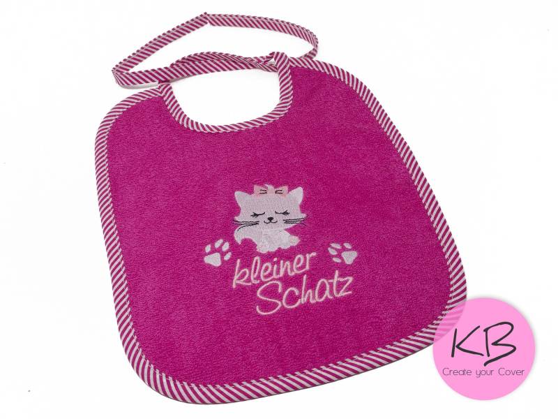 Lätzchen Zum Binden Mit Namen Und Motiv Katze, Geschenk Zur Geburt, Babyparty, Taufgeschenk, Babylätzchen Personalisiert von Etsy - CreateyourCover