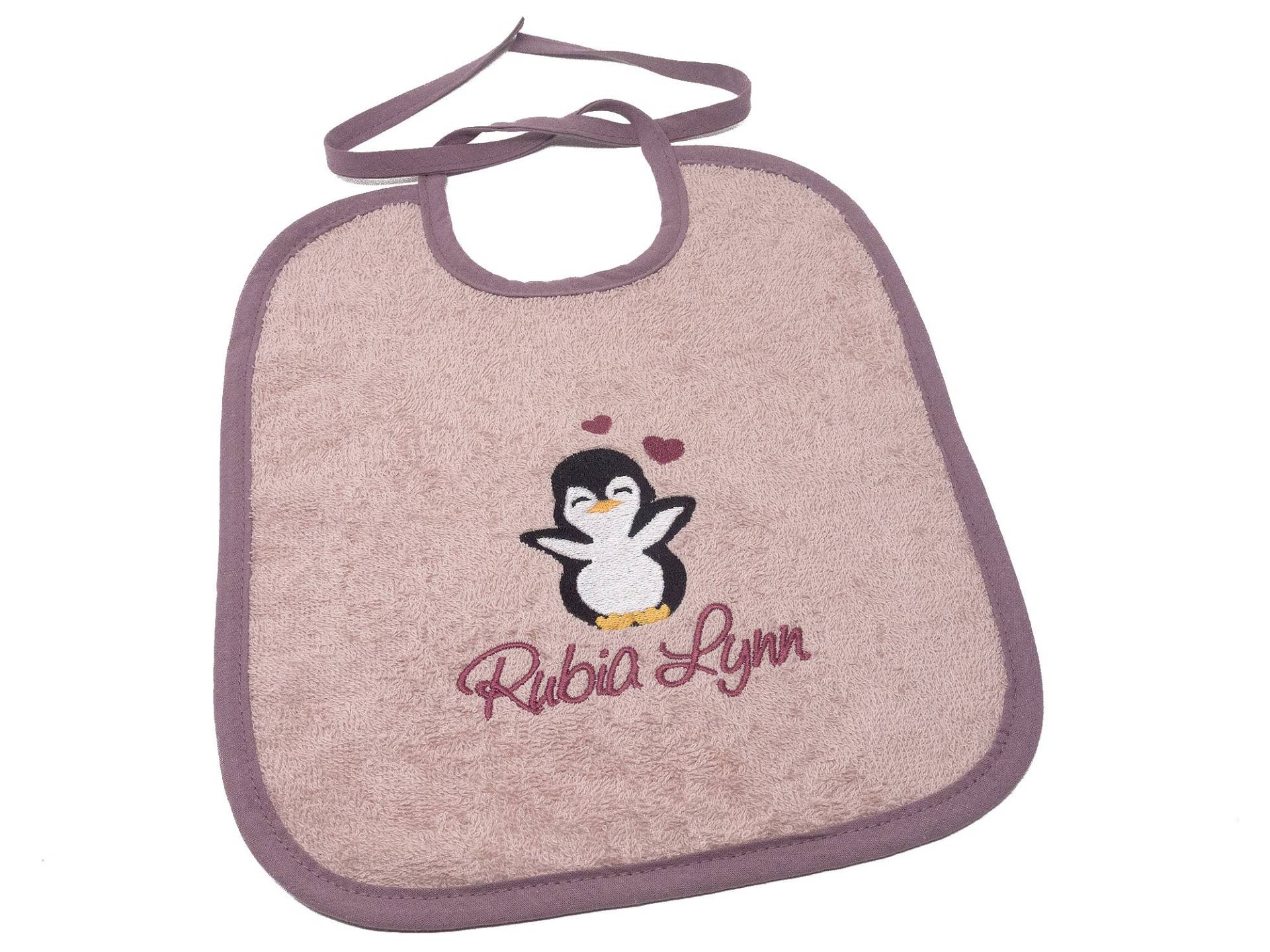 Lätzchen Zum Binden Mit Namen Und Motiv Pinguin, Latz Für Baby, Babylätzchen Personalisiert, Geschenk Zur Taufe, Kleines von Etsy - CreateyourCover