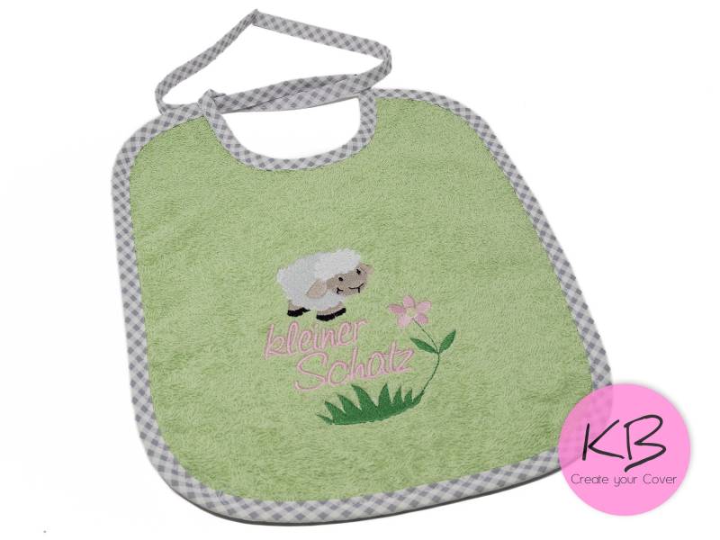 Lätzchen Zum Binden Mit Namen Und Motiv Schäfchen, Geschenk Zur Taufe, Babylätzchen Namen, Personalisiert, Babyparty von Etsy - CreateyourCover