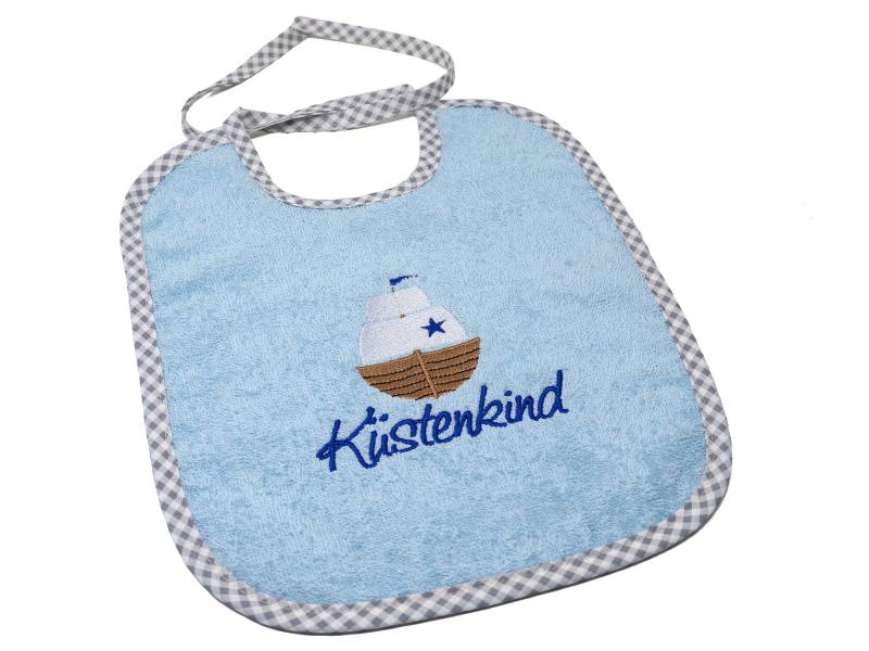 Lätzchen Zum Binden Mit Namen Und Motiv Segelboot, Maritim Bestickt, Geschenk Zur Taufe, Babylätzchen Personalisiert von Etsy - CreateyourCover