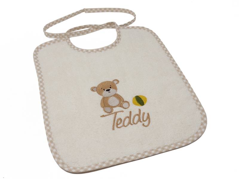 Lätzchen Zum Binden Mit Namen Und Motiv Teddy Bestickt, Geschenk Zur Geburt, Babylätzchen Personalisiert, Latz Namen, Babyparty, Taufe von Etsy - CreateyourCover