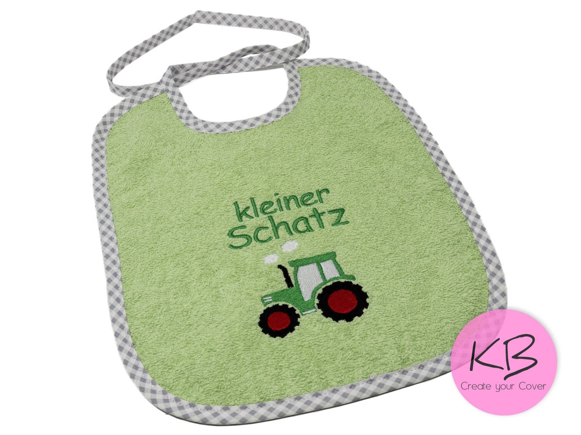 Lätzchen Zum Binden Mit Namen Und Motiv Traktor Bestickt, Kleines Geschenk Zur Geburt, Taufe, Babylatz Personalisiert, Babylätzchen von Etsy - CreateyourCover