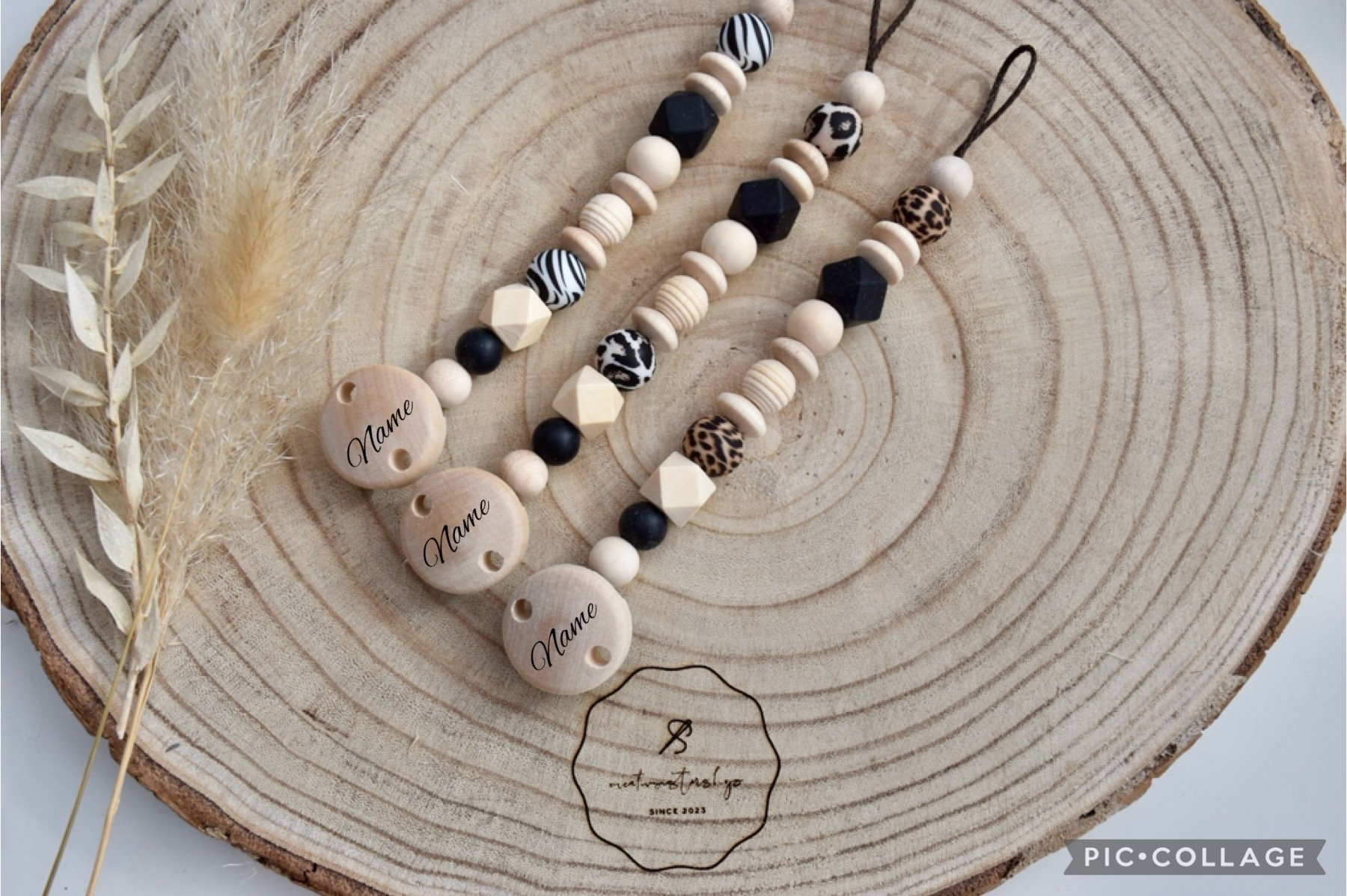 Schnullerkette Mit Tiermuster Personalisiert von Etsy - Creativsistershop