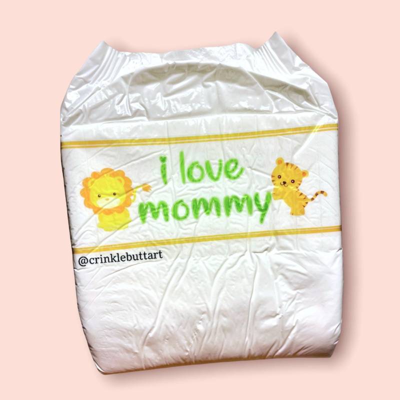 Sale - Abdl Gurtband "I Love Mommy/Daddy" von Etsy - CrinkleButtArt