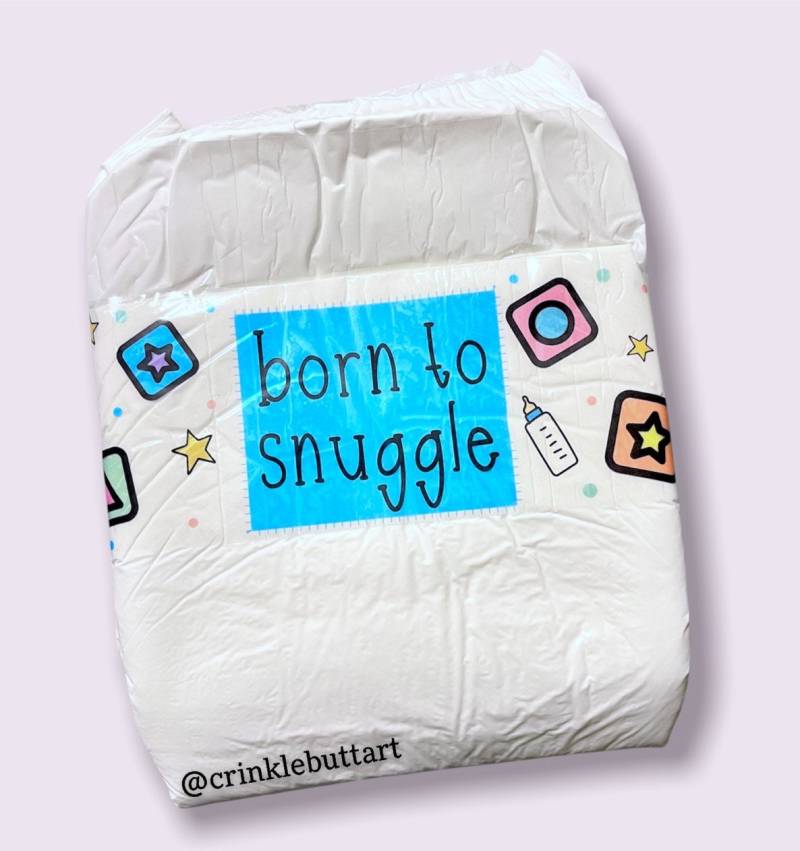 "Wunderschönes "Abdl" Windelband "Born To Snuggle"." von Etsy - CrinkleButtArt