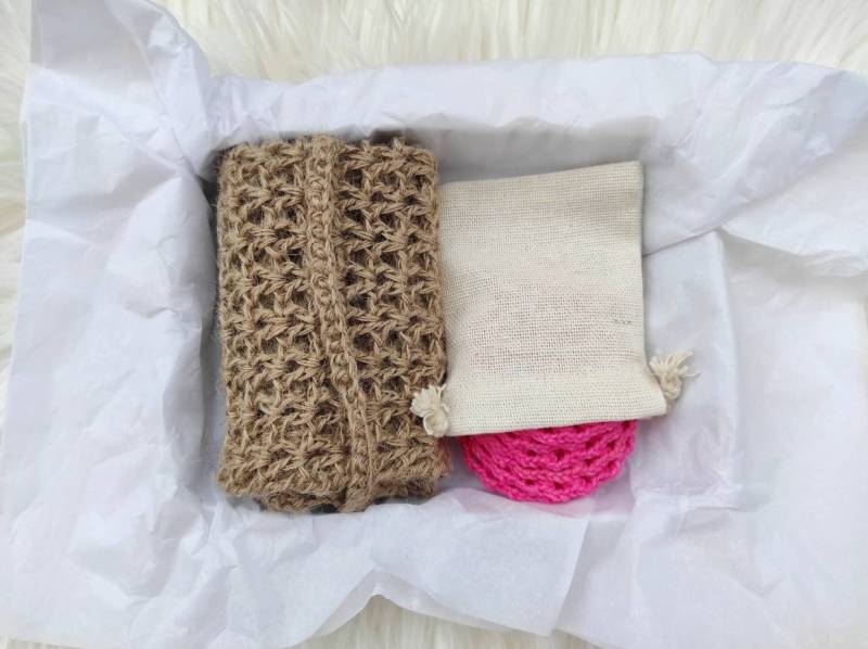 8 Stk. Set Häkeln Jute Waschlappen Wiederverwendbar Baumwolle Gesichtstücher Seife Sparer Spa Body Scrubber Plastikfrei Zero Waste Makeup Entferner von Etsy - CrochetHomeBoutique