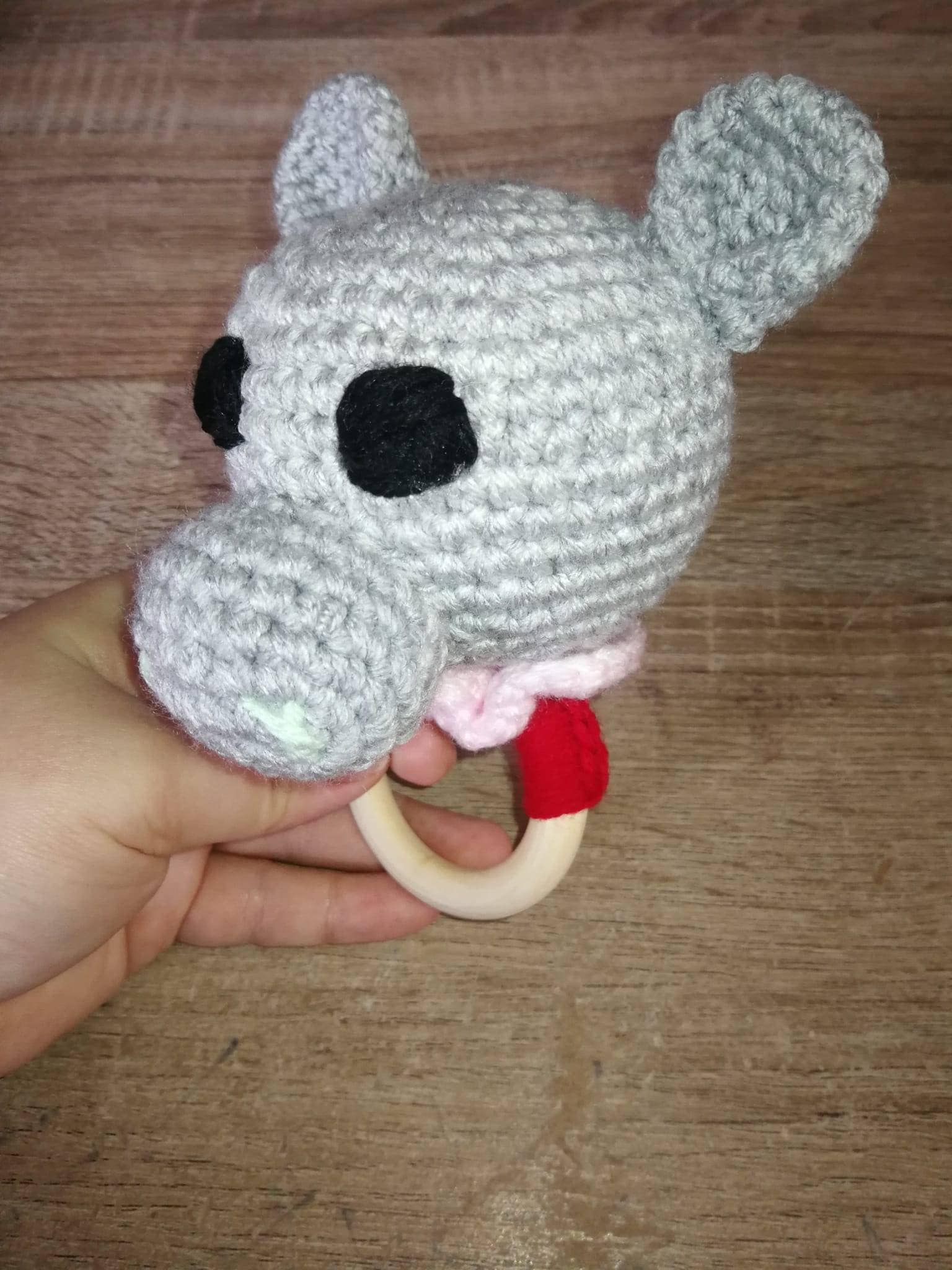 Gehäkelter Hippo Beißring von Etsy - CrochetedCarol