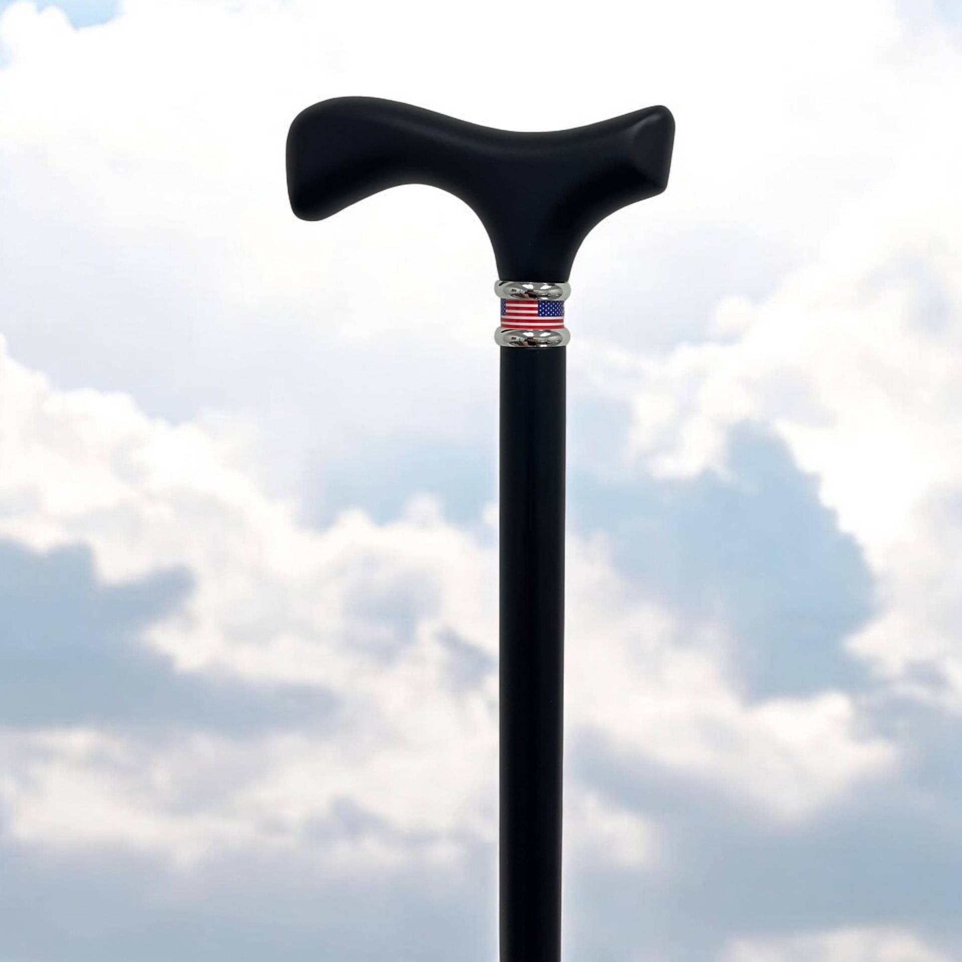 Gehstock Aus Schwarzem Ahorn Fritz-Griff Mit Usa Flaggen-Halsband Gehstock Aus Schwarzem Ahorn Fritz-Griff Mit Usa Flaggen-Halsband von Etsy - CustomCanesByKirk