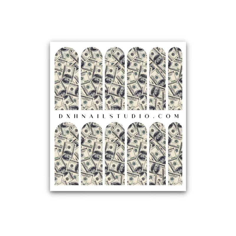 All About The Benjamins Geldnagel Aufkleber - Xl Nail Wraps Geldnägel Wasserrutsch von Etsy - DXHNAILCO