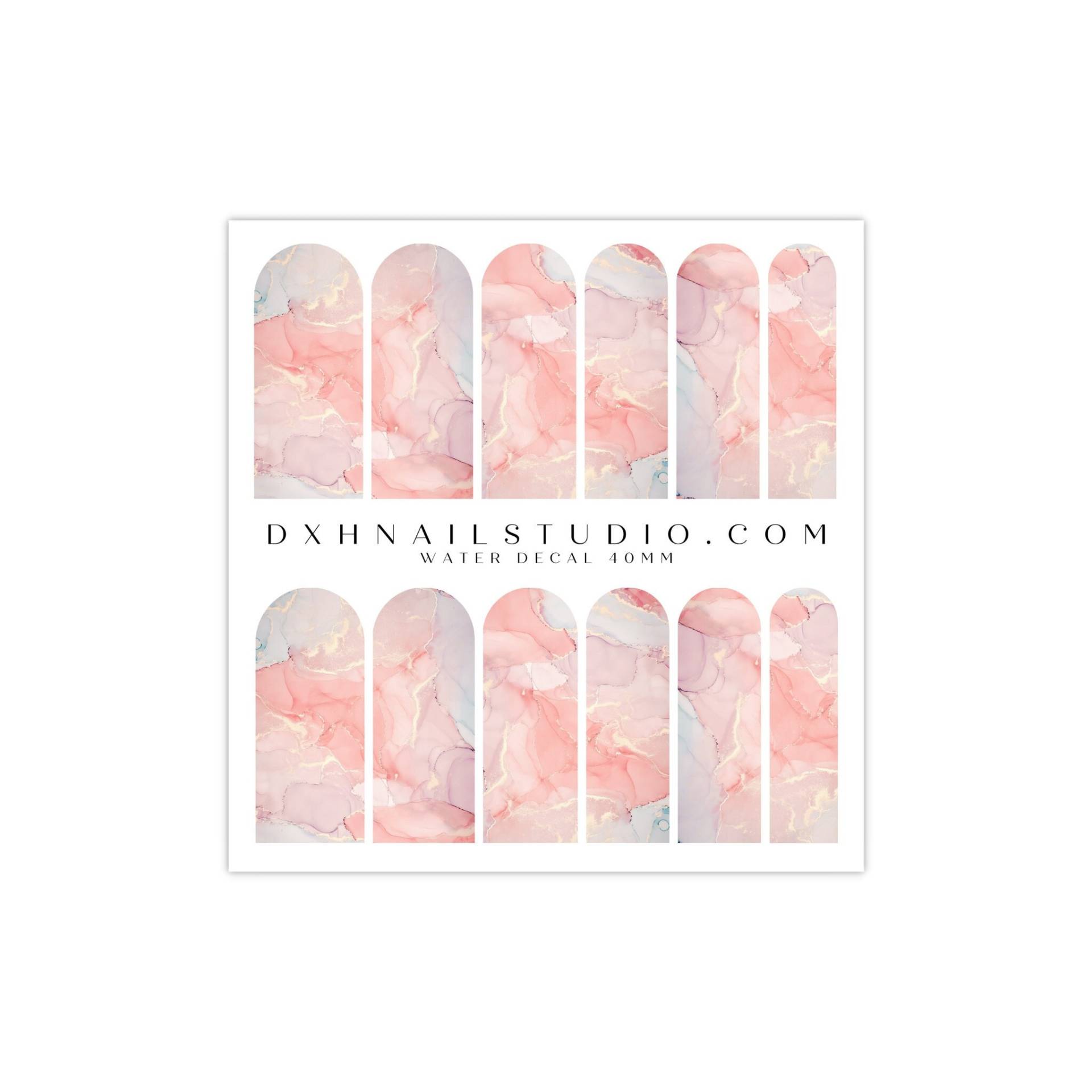 Blush Pink Quartz Marmor Nagel Abziehbilder - Wassertransfer Nail Wraps Für Acryl Gel X Press On Extensions Zubehör von Etsy - DXHNAILCO