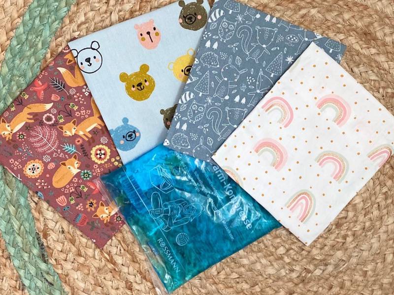 Kühlpack & Hülle, Kühlakkuhülle, Hülle Kalt-Warm-Kompresse, Kühlpad, Beulentröster, Junge, Mädchen, Tiere, Fuchs, Regenbogen von Etsy - DasFrecheKaro