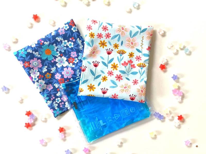 Kühlpack & Hülle, Kühlakkuhülle, Hülle Kalt-Warm-Kompresse, Kühlpad, Beulentröster, Mädchen, Blumen von Etsy - DasFrecheKaro