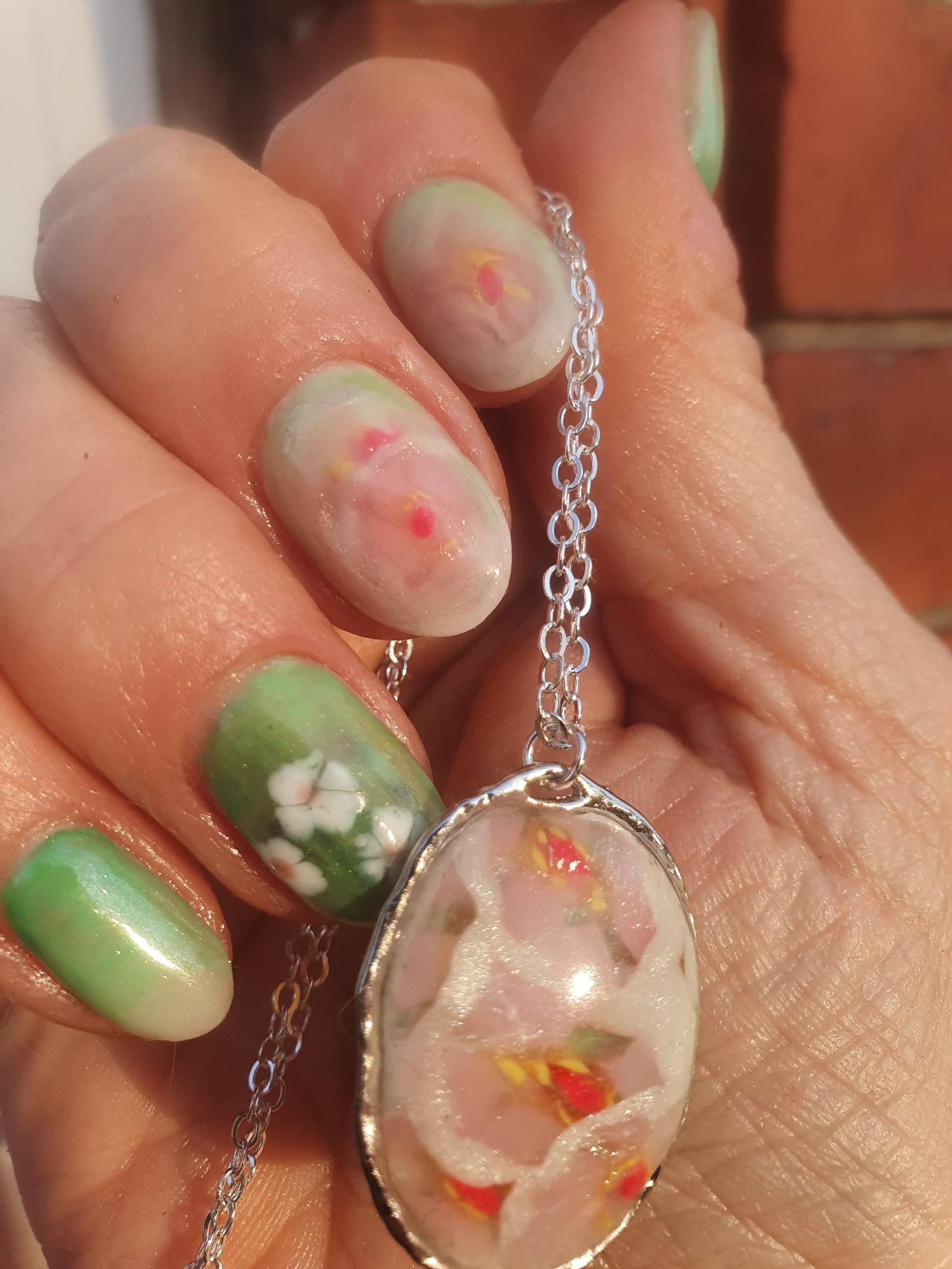 Pressons Uvresin Amulett Ohrringe Nägel Sakura Instagram Kawaii von Etsy - DeeniasUniques