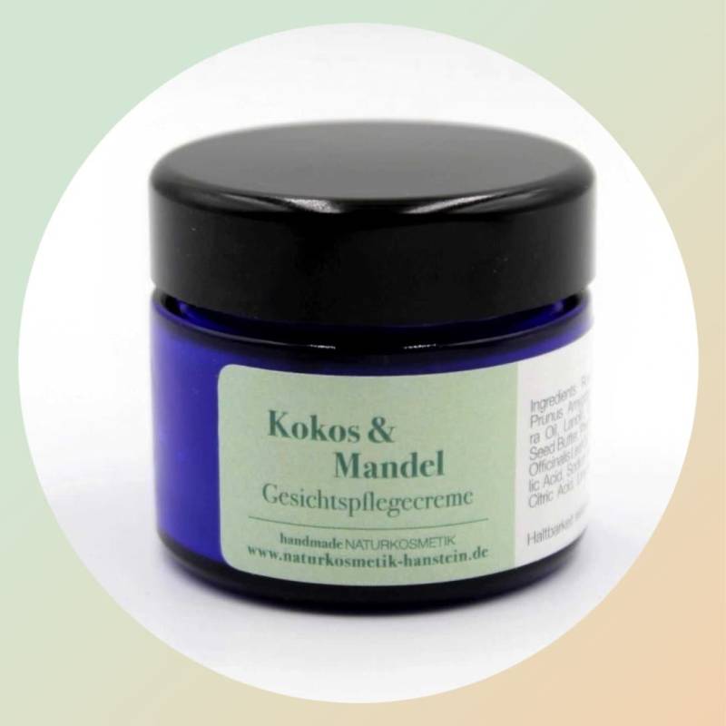 Mandelöl Feuchtigkeitscreme Naturkosmetik Skin Care Duftfrei Reizfrei Handgemacht Tagescreme Empfindliche Haut Anti Rötungen Fältchen Salbe von Etsy - DeineNaturkosmetik