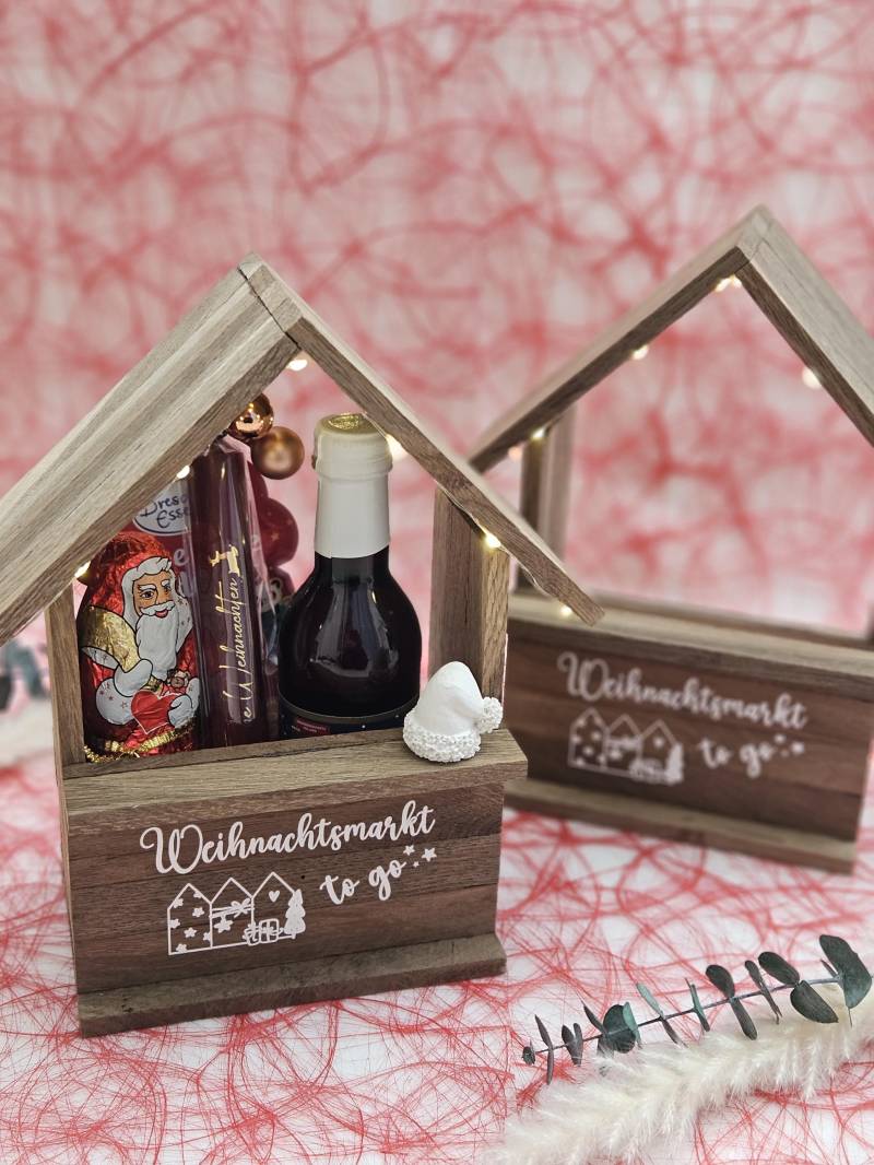 Weihnachtsgeschenk | Kl. Weihnachtsbude Weihnachtsmarkt To Go Aufmerksamkeit Zu Weihnachten Eiche von Etsy - Dekoschmiedin