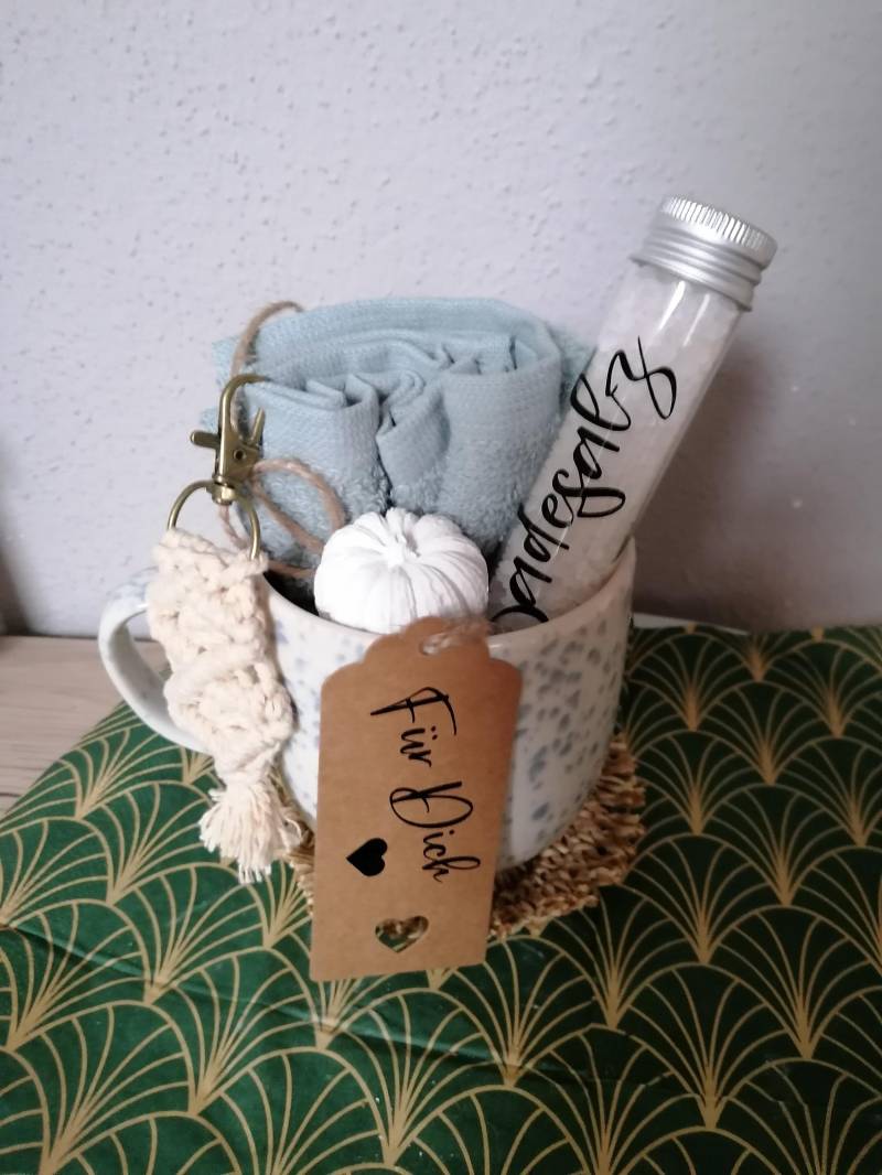 Geschenkset Frauen Badesalz, Auszeit, Valentinstag von Etsy - DekoundTrend